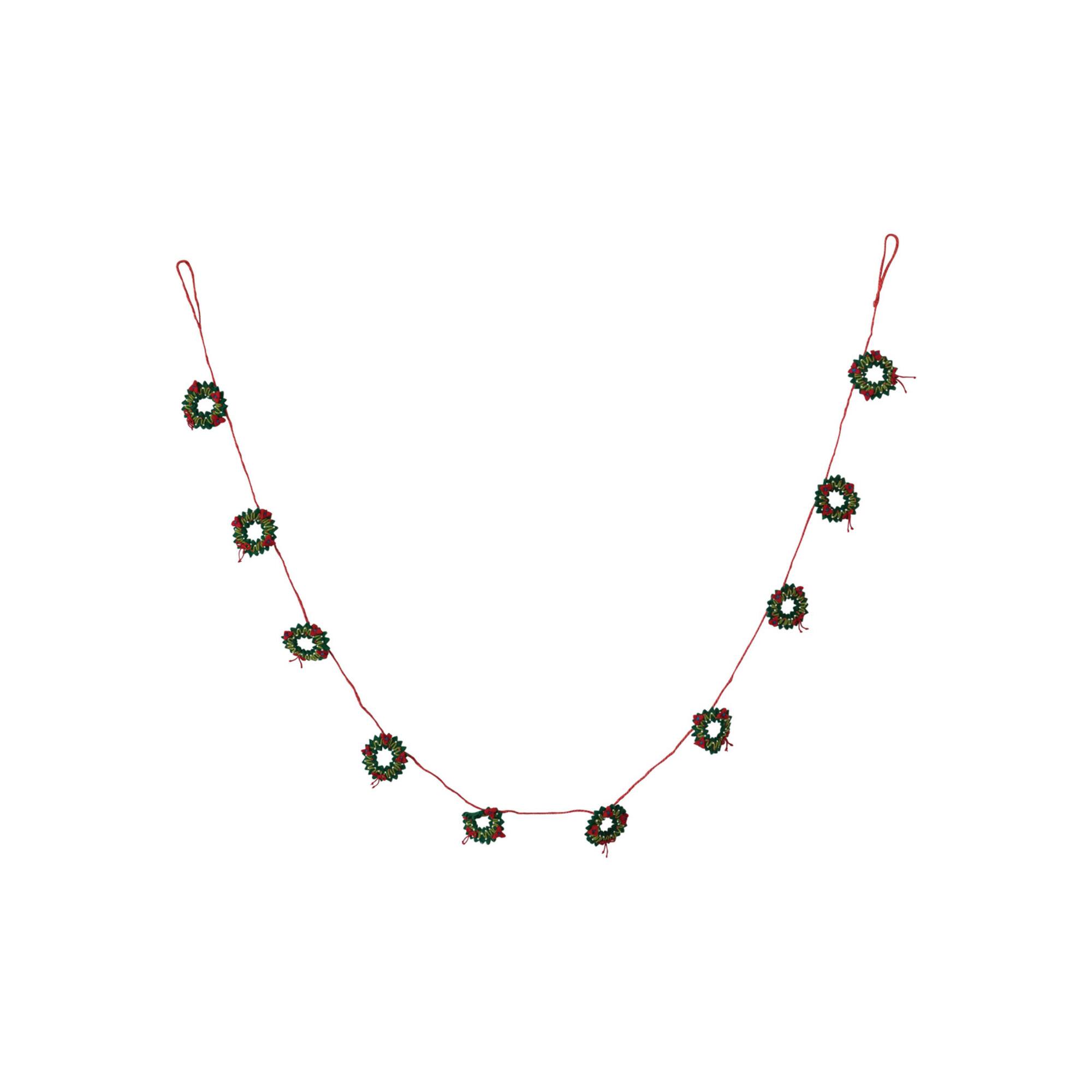 Hello Honey® 6ft. Holiday Wreaths Garland